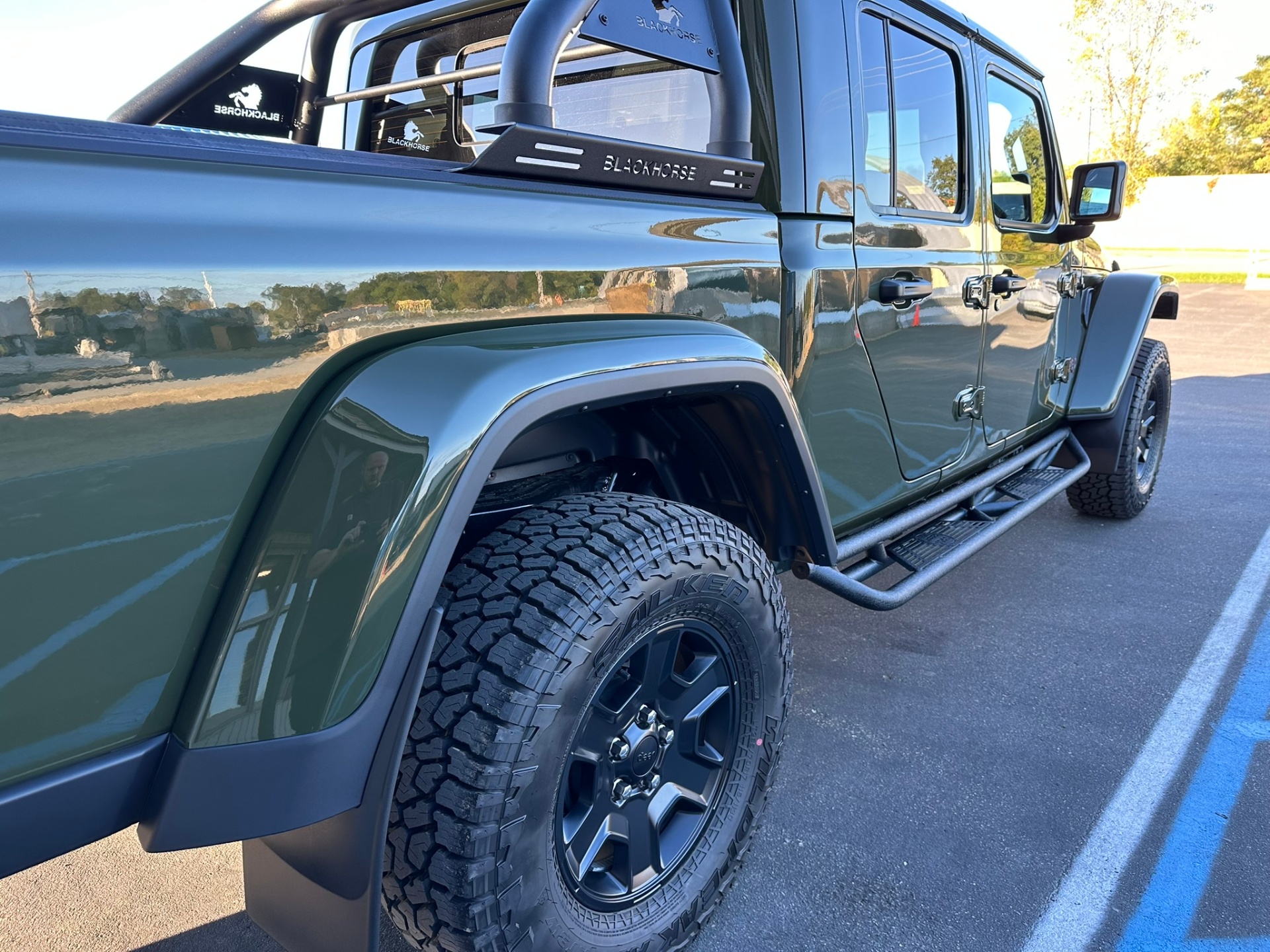 Faded Jeep exterior detail
