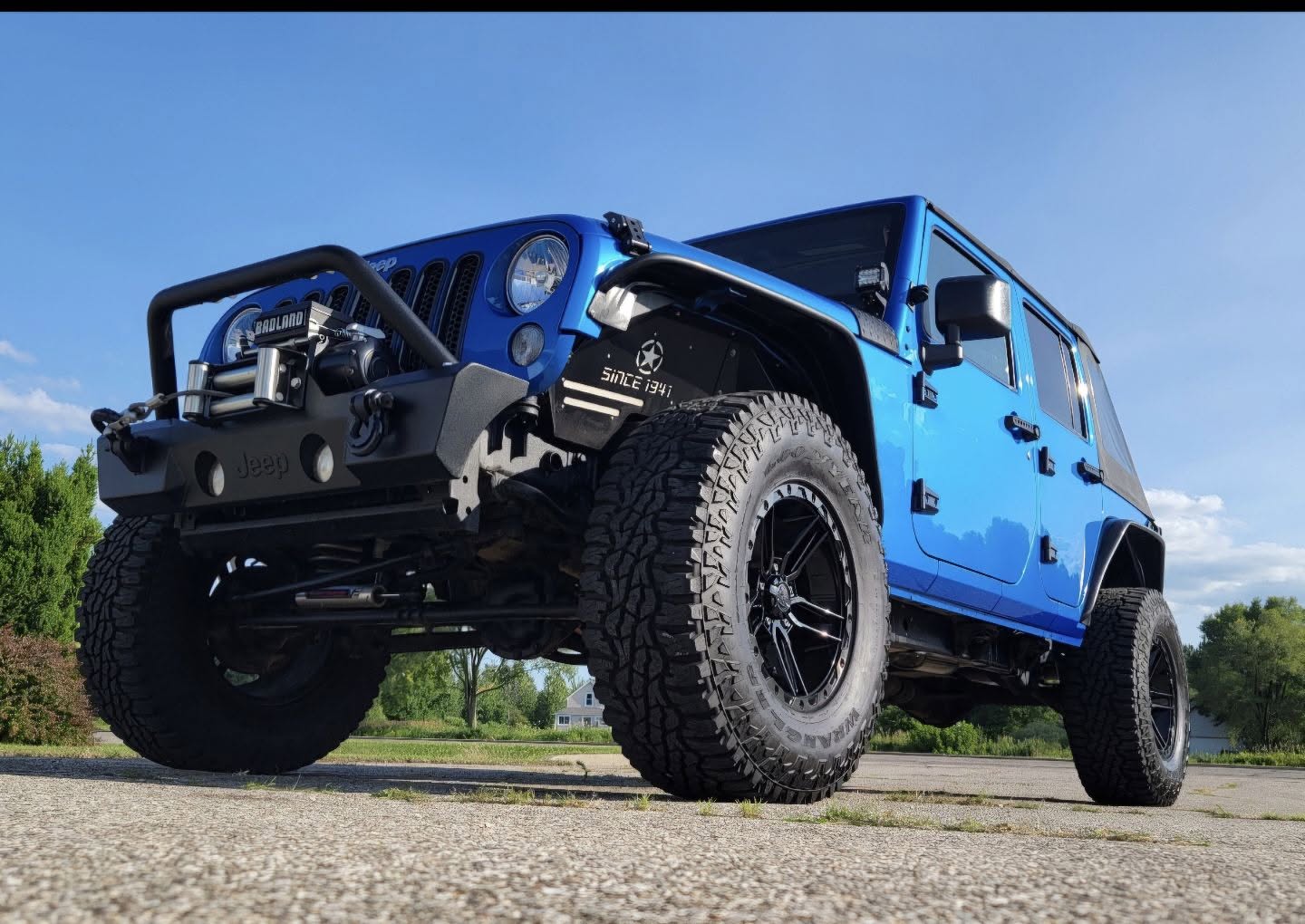 Jeep Wrangler under harsh Florida sun
