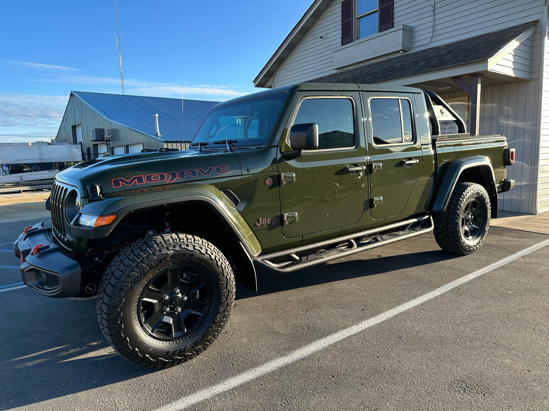 Florida sun beating down on a Jeep